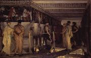 Alma-Tadema, Sir Lawrence Phidias Showing the Frieze of the Parthenon to his Friends (mk23) oil painting picture wholesale